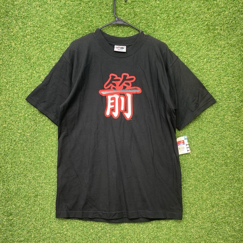 Vintage Kansas City Chiefs Shirt Mens Medium Chinese Symbol Majestic 90s
